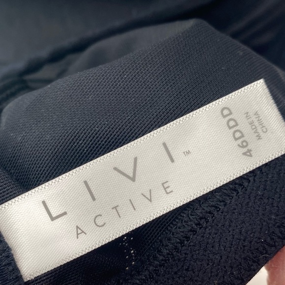 LIVI ACTIVE I Bra Sports Bra Max Support Wicking Underwire Size 46DDD - Picture 12 of 16